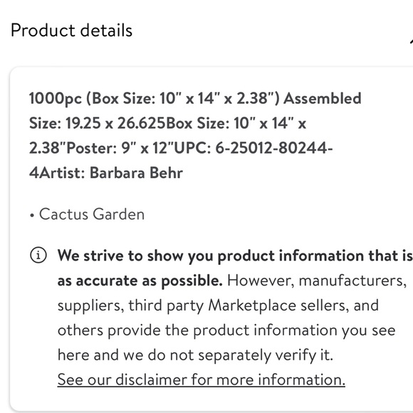 Cobble Hill Cactus Puzzle!!! 🧩 - Picture 4 of 4